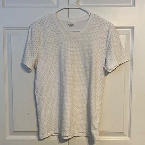 Old Navy Men's White V-Neck Tee
